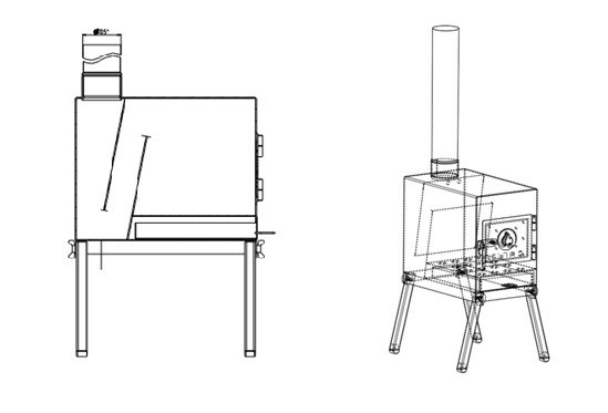 Печь дровяная Сибтермо большая в Челябинске