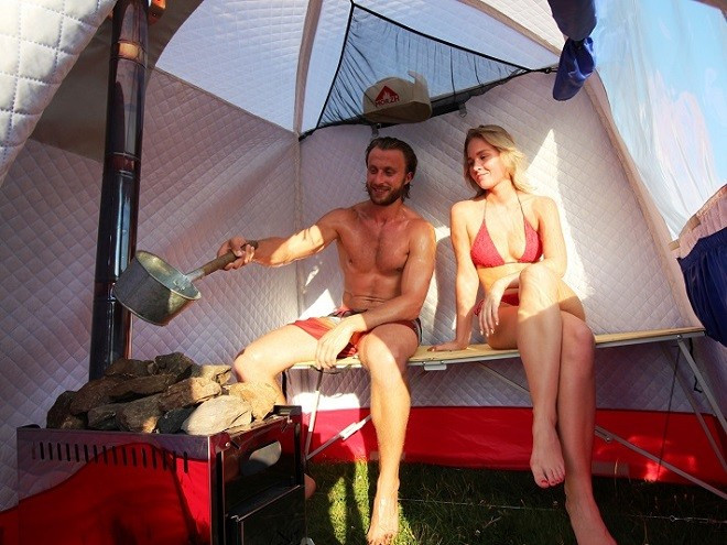 Мобильная баня-палатка МОРЖ в Челябинске