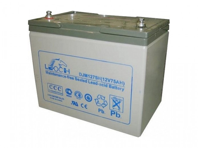 Аккумулятор Leoch DJM1275H (12 В, 75 Ач) в Челябинске