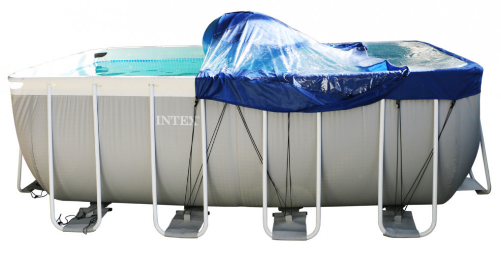 Тент для прямоугольного бассейна Intex/Bestway с надувной подушкой "Фиеста" в Челябинске