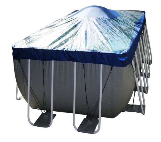 Тент для прямоугольного бассейна Intex/Bestway с надувной подушкой "Фиеста" в Челябинске