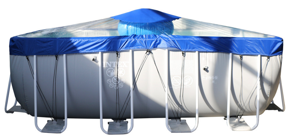 Тент для прямоугольного бассейна Intex/Bestway с надувной подушкой "Фиеста" в Челябинске