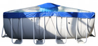 Тент для прямоугольного бассейна Intex/Bestway с надувной подушкой "Фиеста" в Челябинске