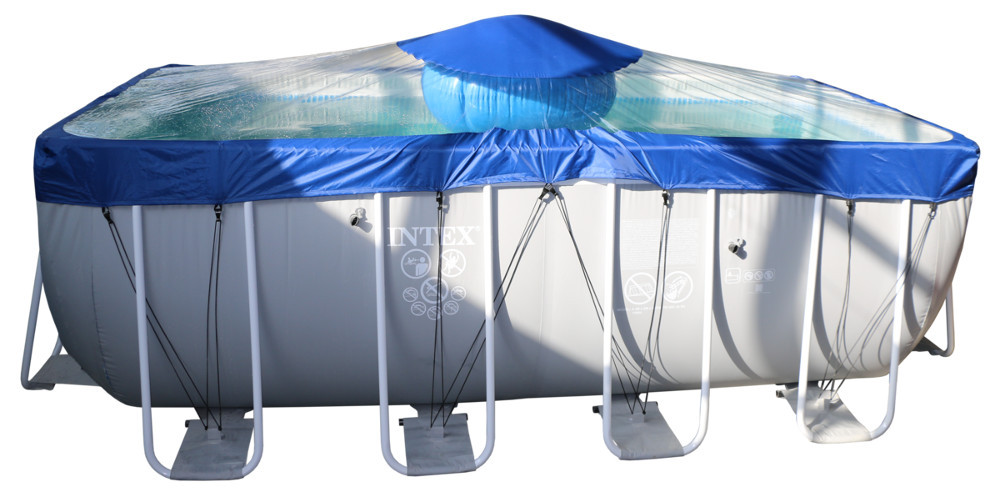 Тент для прямоугольного бассейна Intex/Bestway с надувной подушкой "Фиеста" в Челябинске