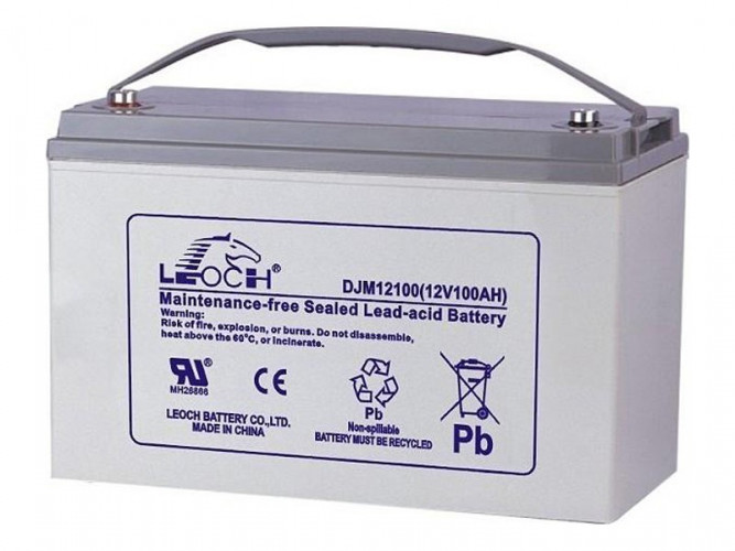 Аккумулятор Leoch DJM12100 (12 В, 100 Ач) в Челябинске