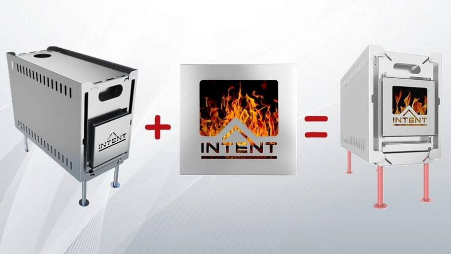 Стеклянная дверца для печи Intent в Челябинске