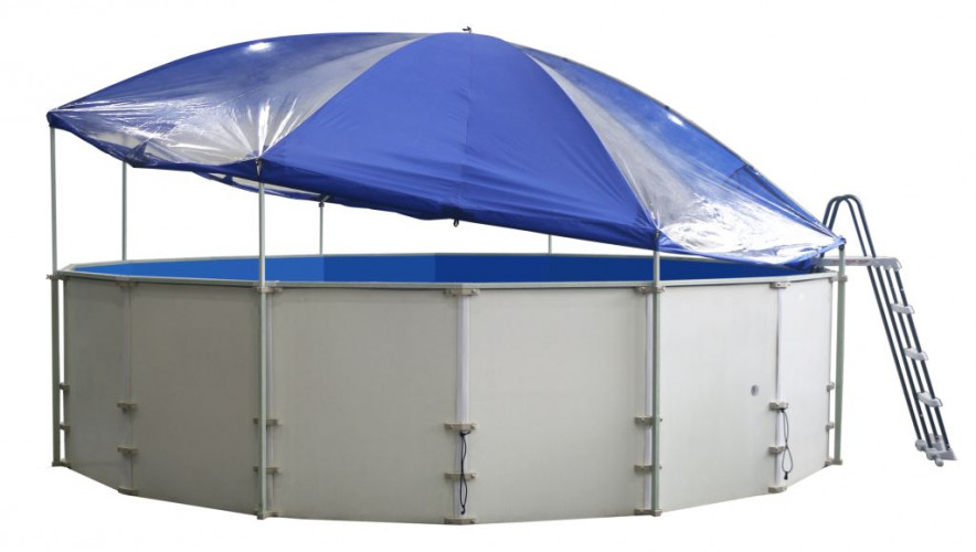 Подъемный тент-навес для бассейна "Фиеста" в Челябинске