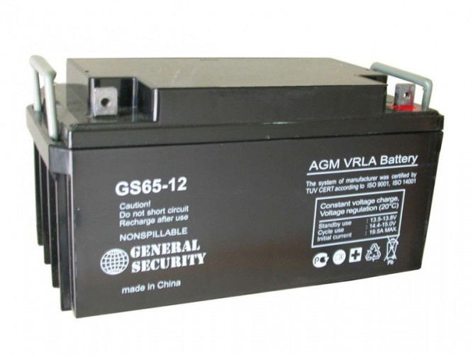 Аккумулятор General Security GS 65-12 (12 В, 65 Ач) в Челябинске
