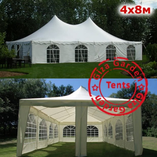 Шатер Пагода Giza Garden 4 х 8 м белый в Челябинске