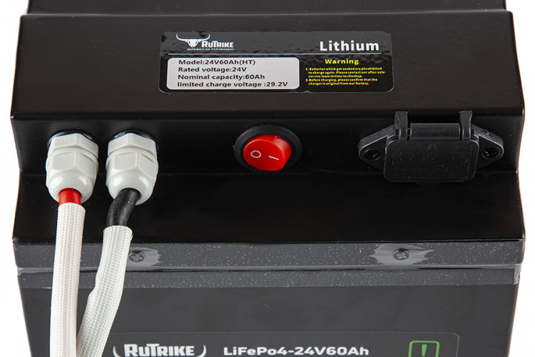 Тяговый железо-фосфатный аккумулятор RuTrike LiFePO4 24V60Ah (80А) в Челябинске