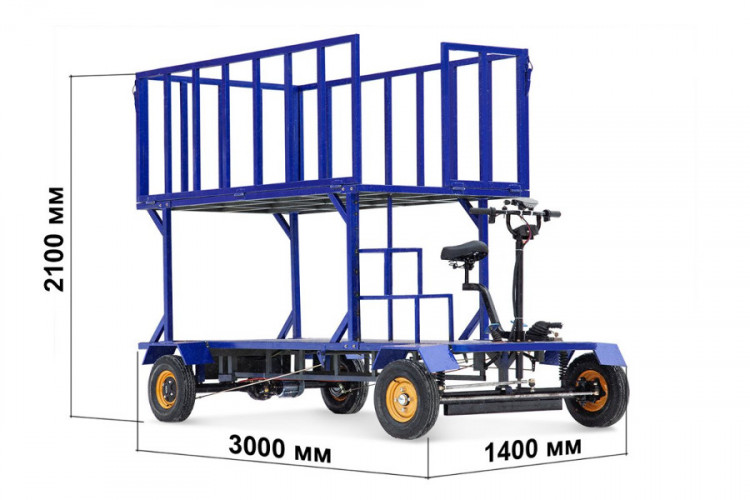 Грузовая электрическая тележка RuTrike ПАЛИСАД ЯРУС в Челябинске