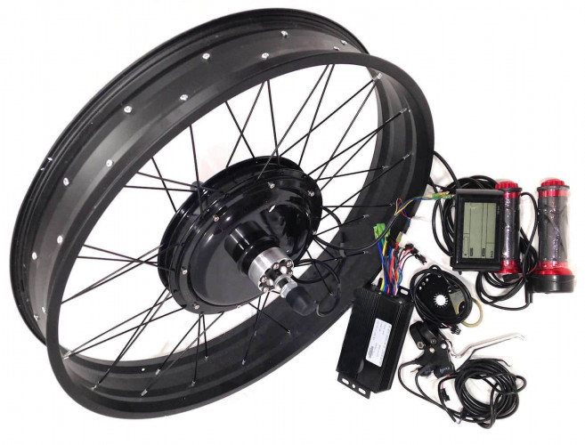 Мотор-колесо 1000 Ватт Fat-bike заднее комплект в Челябинске