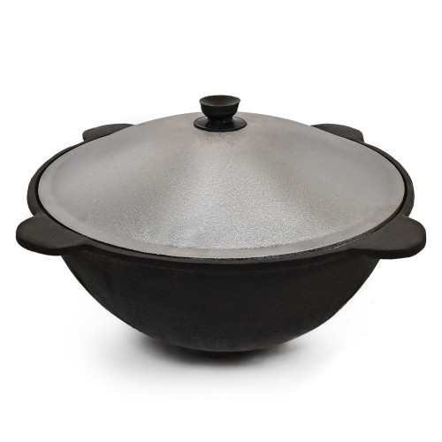 Казан чугунный 10 литров круглое дно Узбекистан в Челябинске