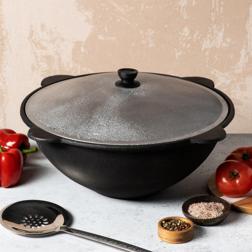 Казан чугунный 10 литров круглое дно Узбекистан в Челябинске