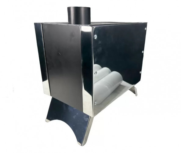 Печь дровяная Сибирка малая из нержавейки в Челябинске