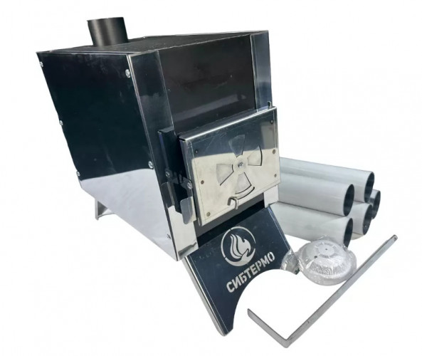 Печь дровяная Сибирка малая из нержавейки в Челябинске
