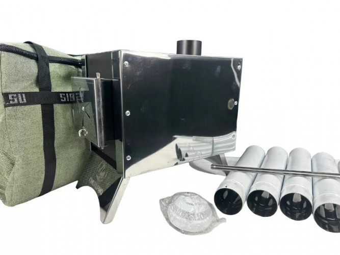 Печь дровяная Сибирка средняя из нержавейки  в Челябинске