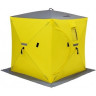 Палатка для рыбалки Helios Куб 1,5х1,5 желто/серый в Челябинске