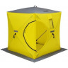 Палатка для рыбалки Helios Куб 1,5х1,5 желто/серый в Челябинске
