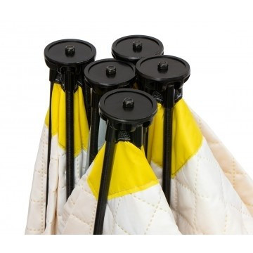 Палатка для рыбалки Helios утепл.Куб 1,5х1,5 желтый/серый в Челябинске