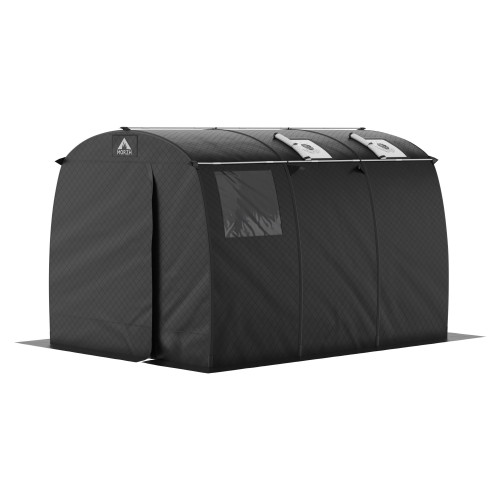 Мобильная баня-палатка МОРЖ Max (Черный) в Челябинске