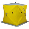Палатка для рыбалки Helios утепл. Куб 1,8х1,8 желтый/серый в Челябинске