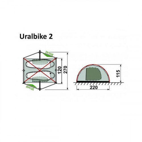 Туристическая палатка RockLand Uralbike 2 в Челябинске