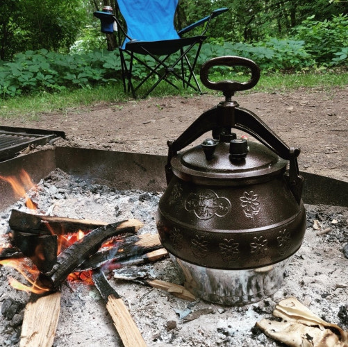 Казан Афганский 5 л черный с ручками в Челябинске