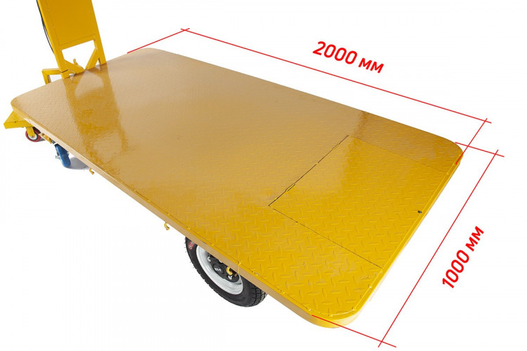 Грузовая электрическая тележка RuTrike Плита 2000 в Челябинске