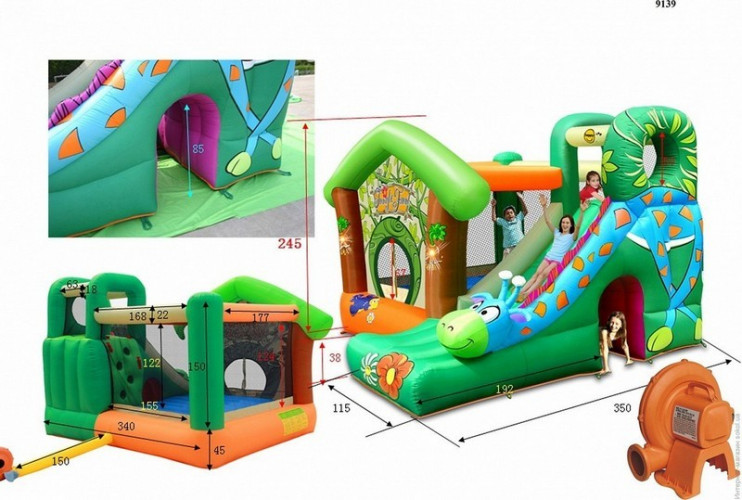 Надувной батут Happy Hop Жираф (9139) в Челябинске