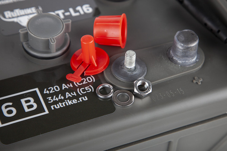 Тяговый аккумулятор RuTrike WET DTL16 (L16H-AC) 6V275A/H C3 в Челябинске