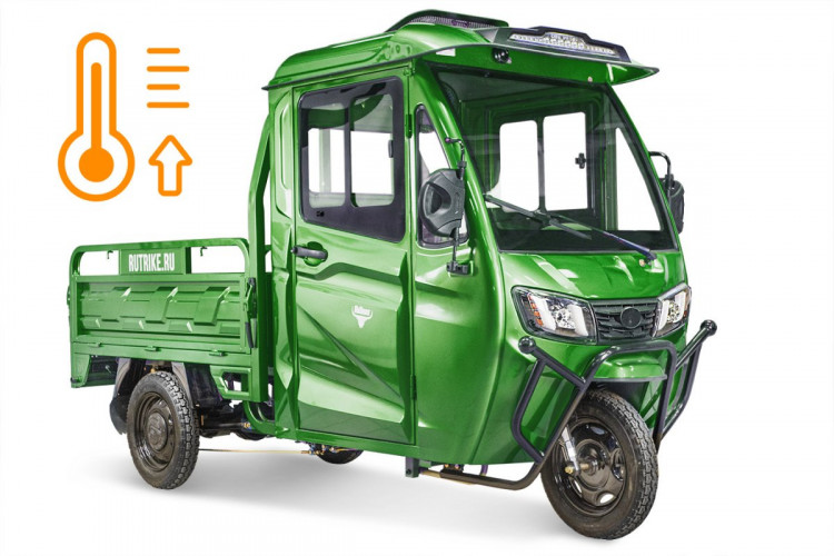 Электротрицикл Rutrike КАРГО Кабина обогрев 1500 грузовой в Челябинске
