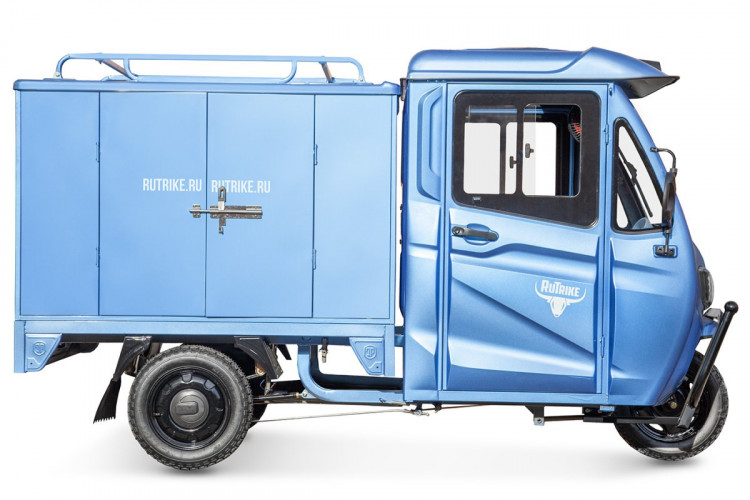 Электротрицикл Rutrike КАРГО Кабина Дуал обогрев 1500 фургон в Челябинске