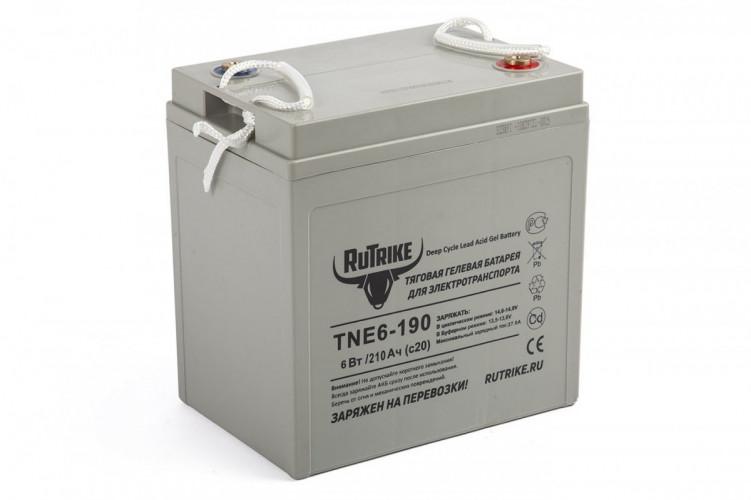 Тяговый гелевый аккумулятор RuTrike TNE6-190 (6V210A/H C3) в Челябинске