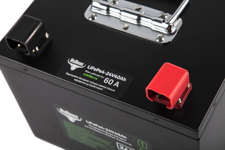 Тяговый железо-фосфатный аккумулятор RuTrike LiFePO4 24V40Ah (60A) в Челябинске