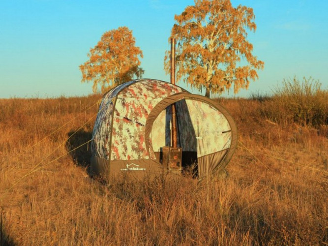 Мобильная баня ТЕРМА-10 с 1 окном (походная) в Челябинске