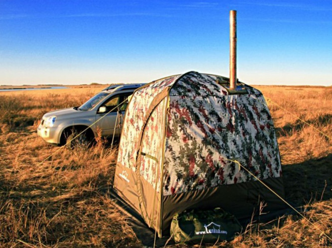 Мобильная баня ТЕРМА-10 с 1 окном (походная) в Челябинске