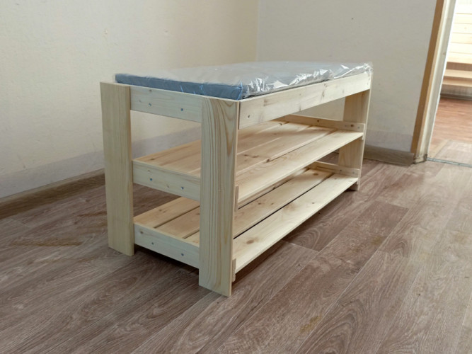 Полка для обуви деревянная в Челябинске