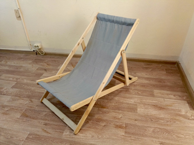Кресло-шезлонг деревянное складное в Челябинске