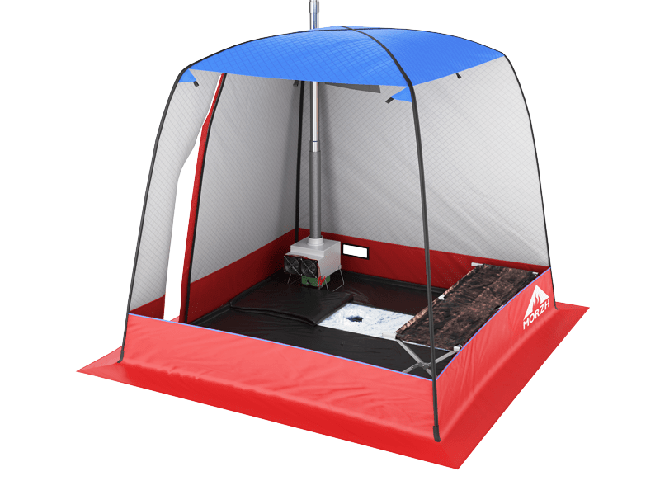 Мобильная баня-палатка МОРЖ (Черный) в Челябинске