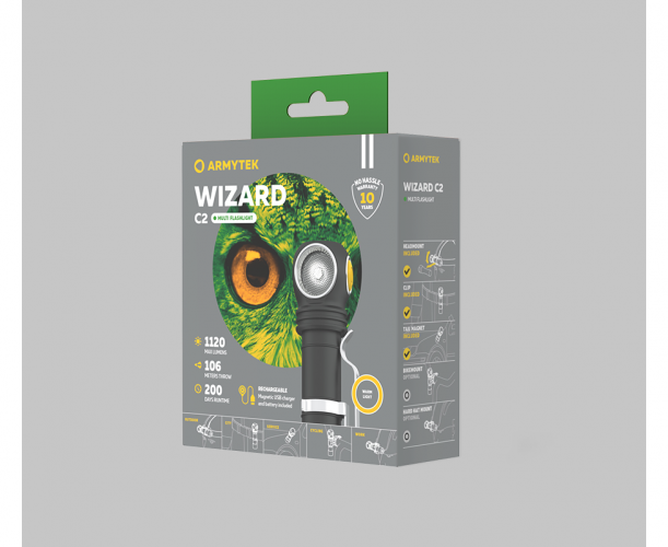 Мультифонарь Armytek Wizard C2 Magnet (теплый свет) в Челябинске